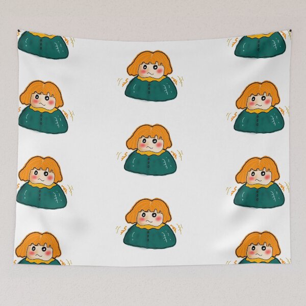 Item preview, cartoon winter blonde girl wearing a green coat. designed and sold by DMTJ.