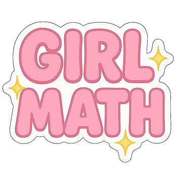 Artwork thumbnail, Girl Math Sticker by sara`s design