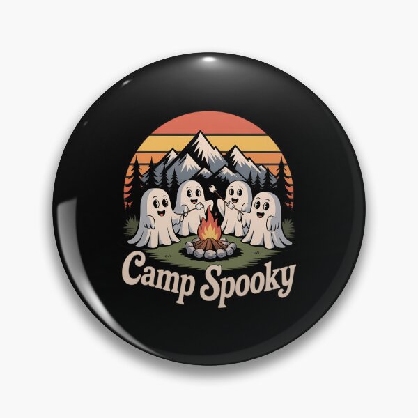 Item preview, Camp Spooky Summerween Summer Halloween Cute Ghost designed and sold by DoorwayThreads.