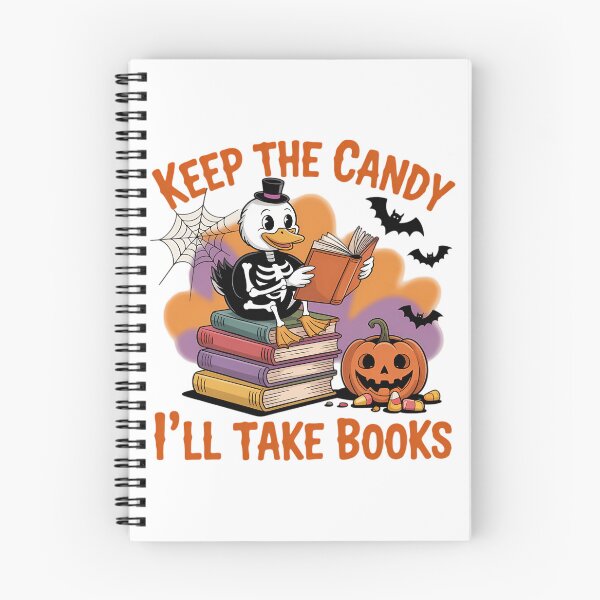 Item preview, Candy Books Halloween Goose Reading Delight designed and sold by DoorwayThreads.