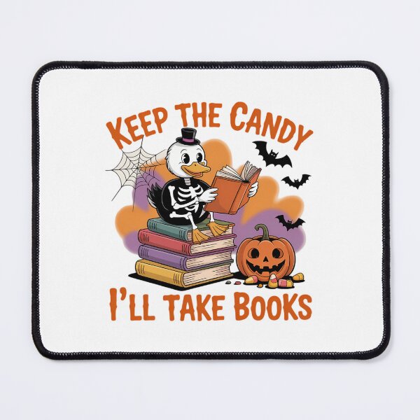Item preview, Candy Books Halloween Goose Reading Delight designed and sold by DoorwayThreads.