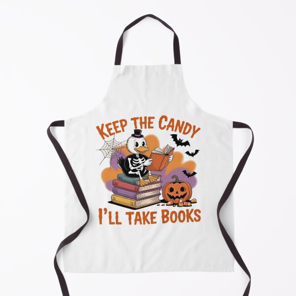 Item preview, Candy Books Halloween Goose Reading Delight designed and sold by DoorwayThreads.