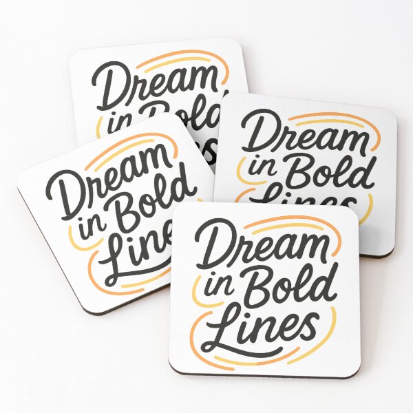 Item preview, Dream in Bold Lines – Motivational Minimalist Typography Print designed and sold by Bloom & Charm Studio.