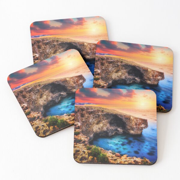 Item preview, Ghar ic-Comb cliffs at sunset in Malta in Mellieha designed and sold by TheArtistOf2022.