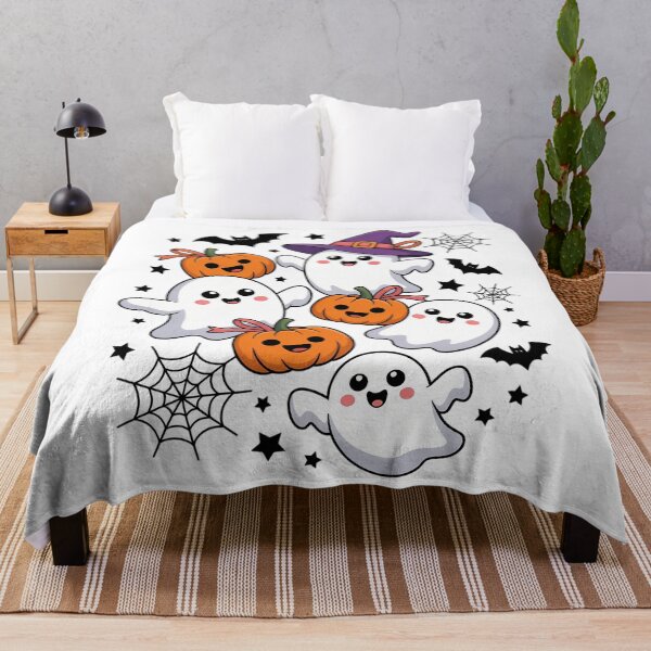 Item preview, Coquette Bow Pumpkin Halloween Ghost Spooky Season Pumpkin designed and sold by DoorwayThreads.
