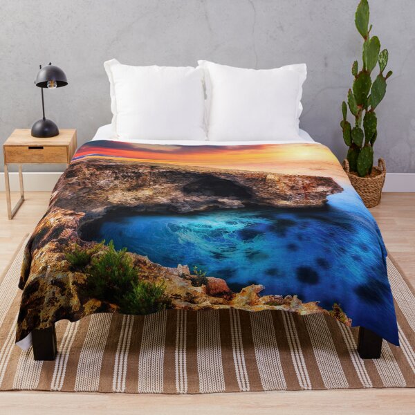 Item preview, Ghar ic-Comb cliffs at sunset in Malta in Mellieha designed and sold by TheArtistOf2022.