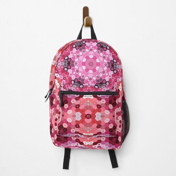 Item preview, Hex Mandala Pink Red and White designed and sold by WormholeOrbital.