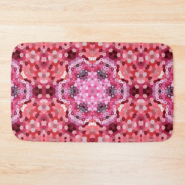 Item preview, Hex Mandala Pink Red and White designed and sold by WormholeOrbital.