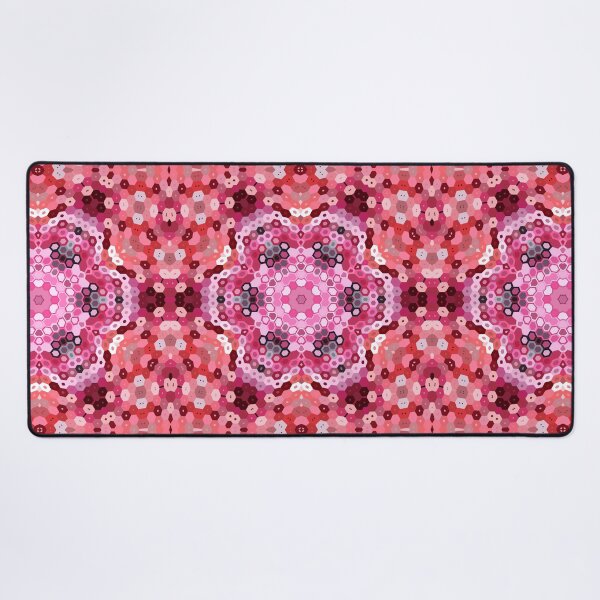 Item preview, Hex Mandala Pink Red and White designed and sold by WormholeOrbital.