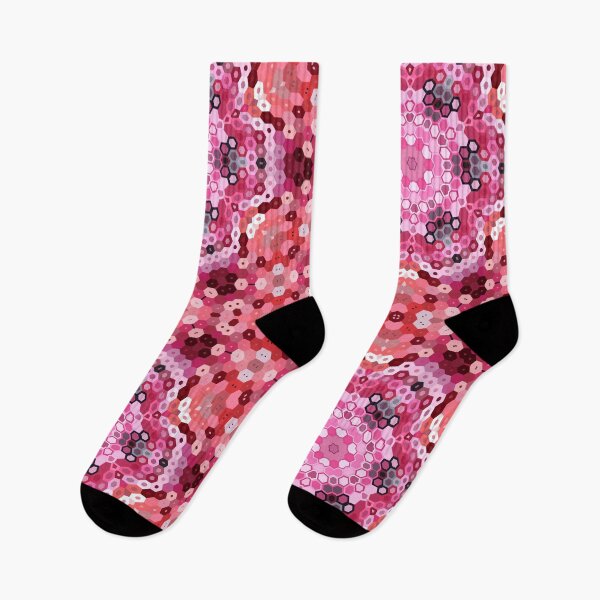 Item preview, Hex Mandala Pink Red and White designed and sold by WormholeOrbital.