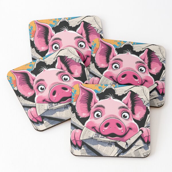 Item preview, Pig Snout Poking Through Newspaper designed and sold by 0606PM.