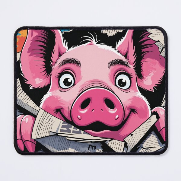 Item preview, Pig Snout Poking Through Newspaper designed and sold by 0606PM.
