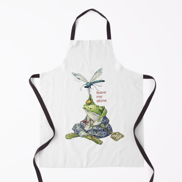 Item preview, Funny Frog Annoyed by Dragonfly designed and sold by artistcamellia.