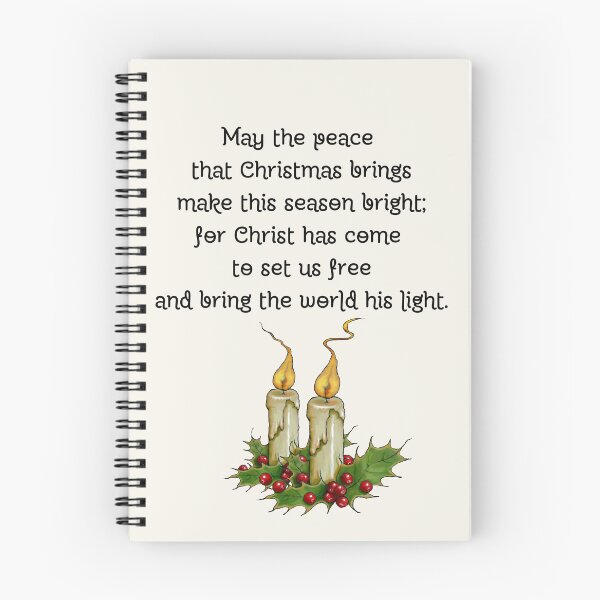 Item preview, Christmas Poem with Illustration of Burning Candles, Religious, Rhyming designed and sold by JoyfulWhimsy.