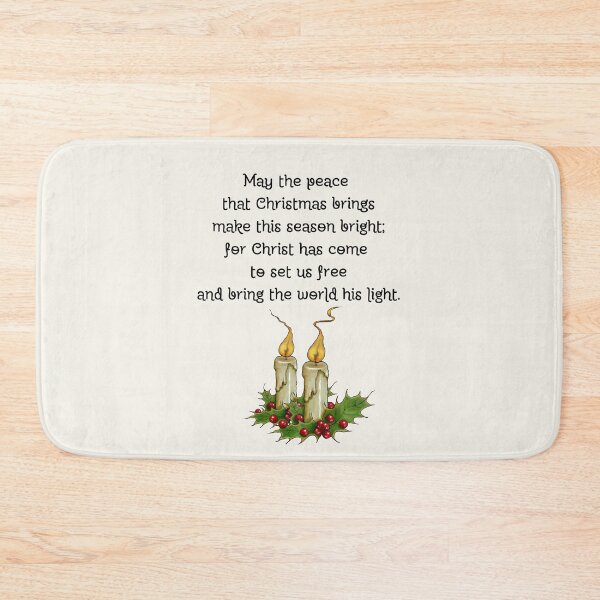 Item preview, Christmas Poem with Illustration of Burning Candles, Religious, Rhyming designed and sold by JoyfulWhimsy.