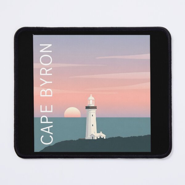 Item preview, Cape Byron Sunset: A Minimalist and Dreamy Pastel Artwork designed and sold by Digital Dreams Arts.