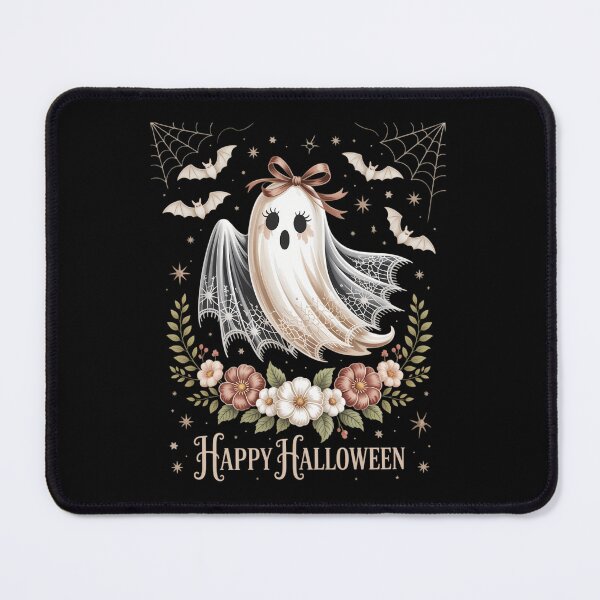 Item preview, Cute Boujee Ghost In Lace & Floral Coquette Bow Halloween designed and sold by DoorwayThreads.