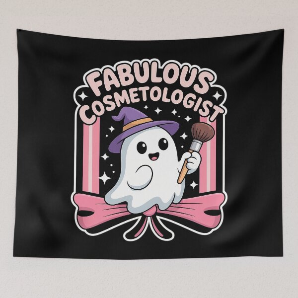 Item preview, Faboolous Cosmetologist Artist Makeup Cute Ghost Halloween designed and sold by DoorwayThreads.