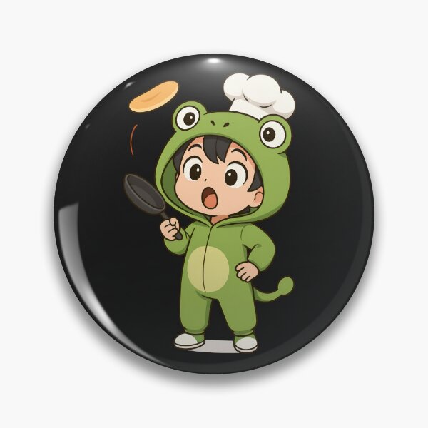 Artikelvorschau, Silly Frog Chef – Niedlicher Chibi-Frosch-Hoodie mit Pfannkuchen-Koch-Design entworfen und verkauft von ColorSplash123.