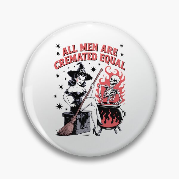 Item preview, Funny All Men Are Cremated Equal Halloween Witch designed and sold by DoorwayThreads.