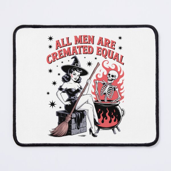 Item preview, Funny All Men Are Cremated Equal Halloween Witch designed and sold by DoorwayThreads.