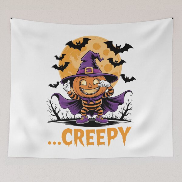 Item preview, Funny Creepy Pumpkin Dab – Halloween designed and sold by DoorwayThreads.