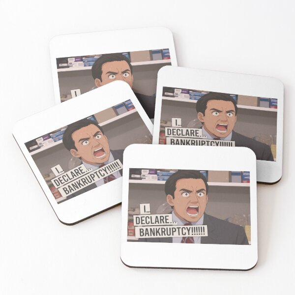 Item preview, Michael Scott Quote – “I Declare Bankruptcy!” – The Office Anime Style designed and sold by Enea Kelo.