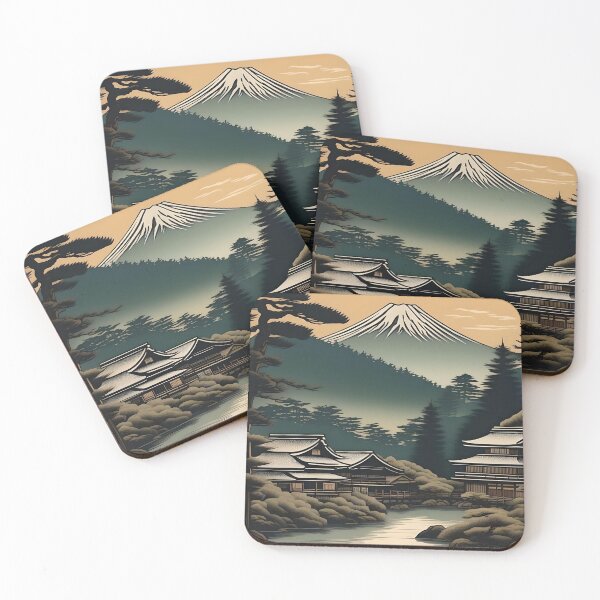 Item preview, Mount Fuji Sunrise – Japanese Wood Block Print Landscape designed and sold by Vandy Fullam.