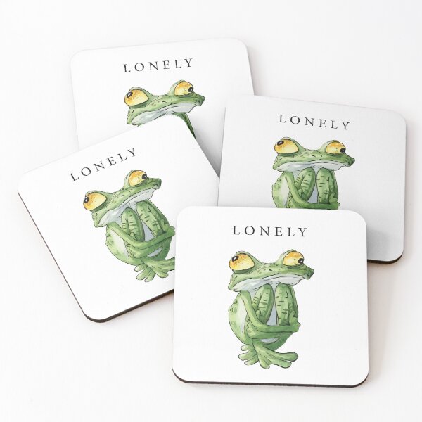 Item preview, Sad Lonely Frog Hugging Itself designed and sold by artistcamellia.