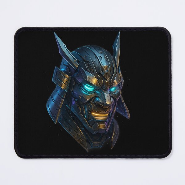 Item preview, Cyber Samurai – Neon Warrior Mask designed and sold by ArcadiaSilence.