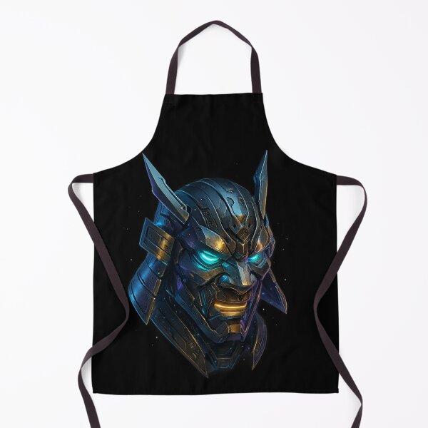 Item preview, Cyber Samurai – Neon Warrior Mask designed and sold by ArcadiaSilence.