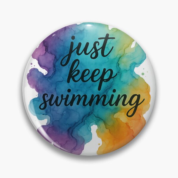 Item preview, Just Keep Swimming - Alcohol Ink Illustration designed and sold by optimusprime39.