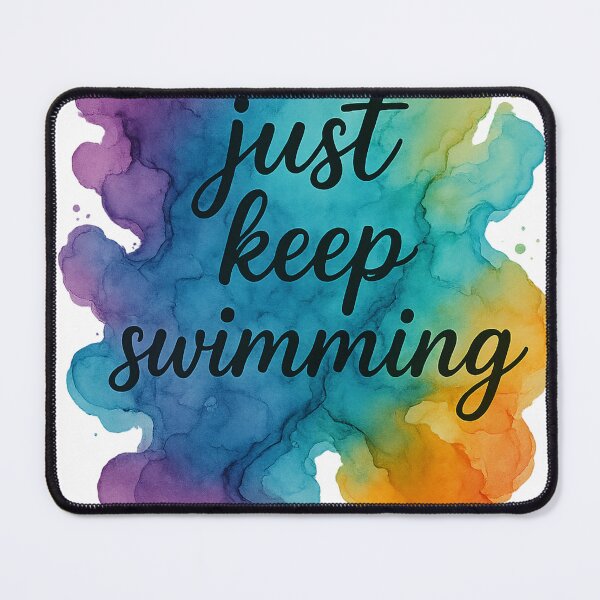 Item preview, Just Keep Swimming - Alcohol Ink Illustration designed and sold by optimusprime39.