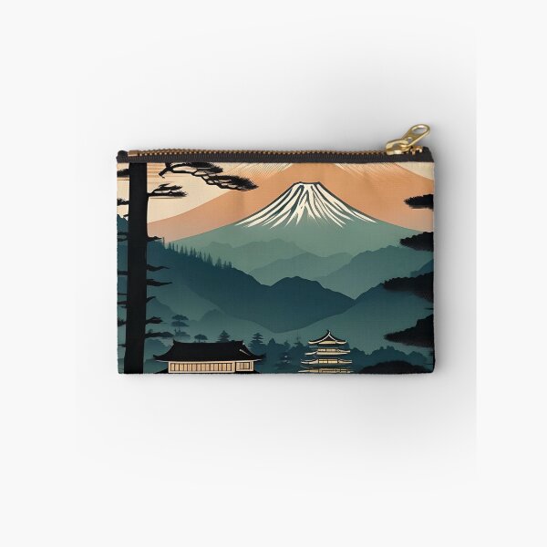 Item preview, Vintage Japan Village – Edo Style Woodblock Mountain Scene designed and sold by Vandy Fullam.