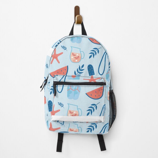Item preview, Tropical Summer Pattern: Buoys, Surf, Watermelon & Fruits designed and sold by Jamildesign.