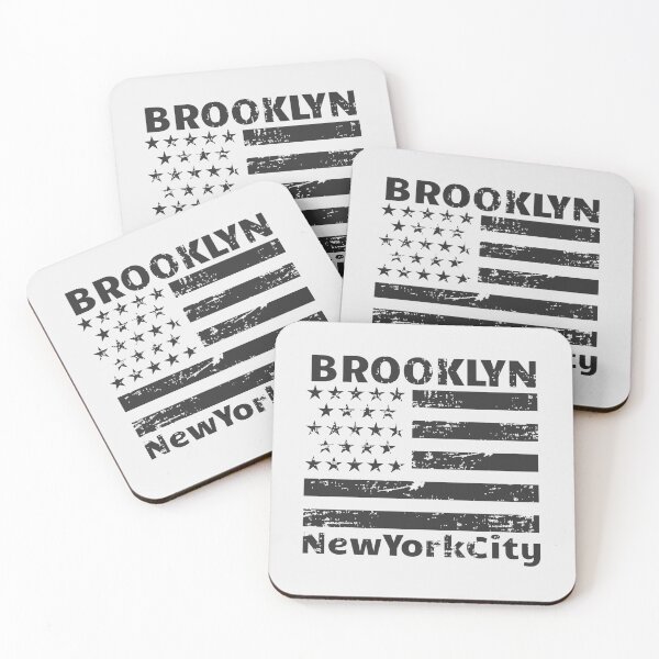 Item preview, Brooklyn Vintage Urban Grunge Flag designed and sold by Voodoo Store Paranormal Collections.