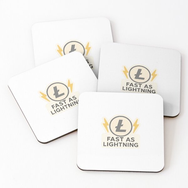 Item preview, Litecoin with lightning – "Fast as Lightning" designed and sold by RobinDoodles.