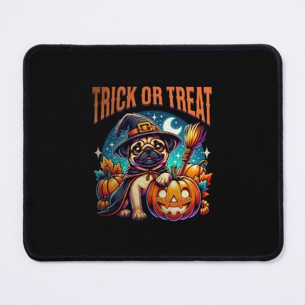 Item preview, Trick or Treat Pug Witch Halloween Gift designed and sold by Guarddogdrive.