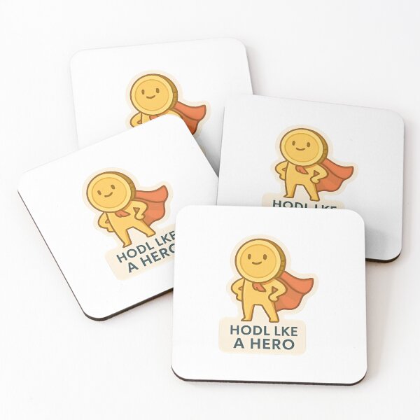 Item preview, Superhero coin – "Hodl Like a Hero" designed and sold by RobinDoodles.