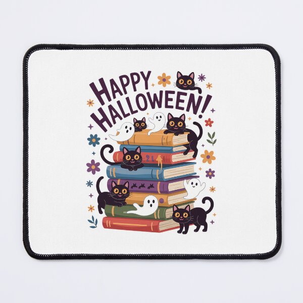 Item preview, Ghost Cat Reading Books Lover Gifts Halloween Spooky designed and sold by WalshDrawnLaugh.