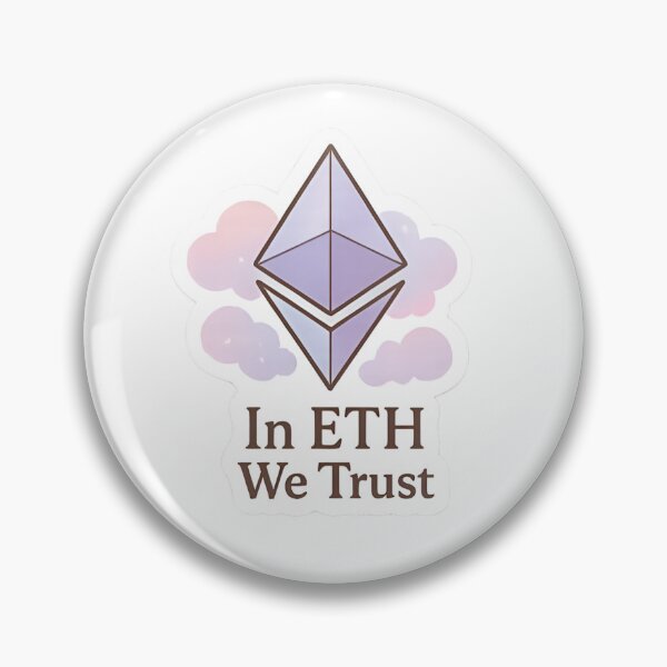 Item preview, Ethereum crystal – "In ETH We Trust" designed and sold by RobinDoodles.