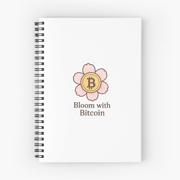 Item preview, Bitcoin flower – "Bloom with Bitcoin" designed and sold by RobinDoodles.