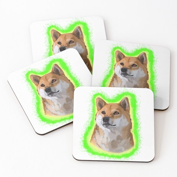 Item preview, golden shiba inu green splash designed and sold by DawnCatcher20.
