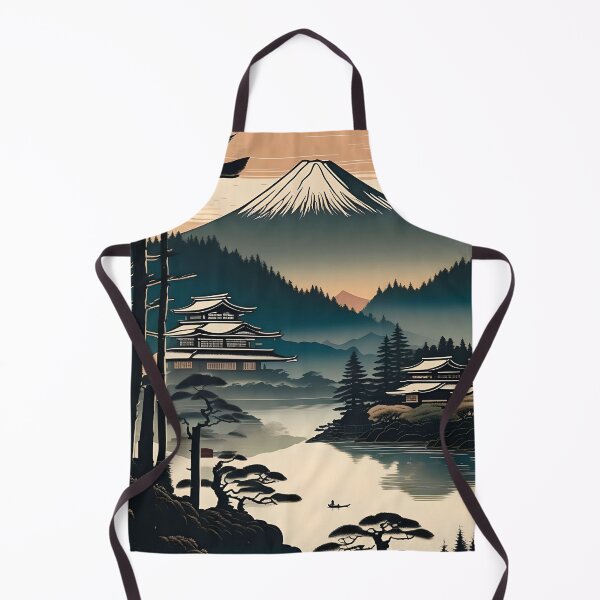 Item preview, Tranquil Morning in Japan – Traditional Wood Block Art designed and sold by Vandy Fullam.