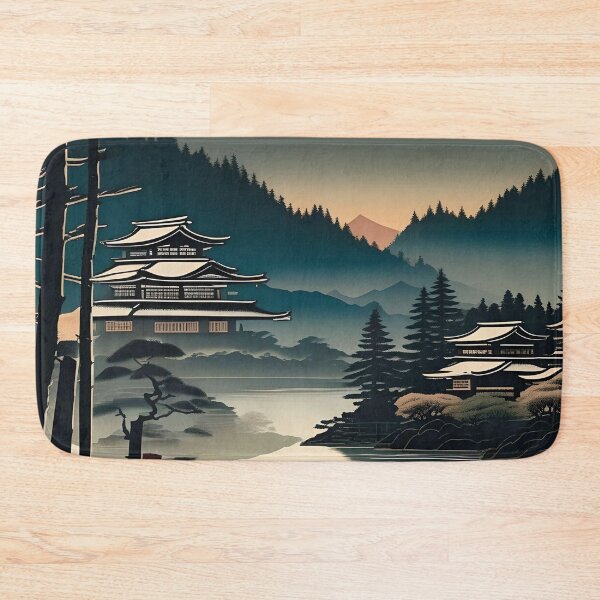 Item preview, Tranquil Morning in Japan – Traditional Wood Block Art designed and sold by Vandy Fullam.