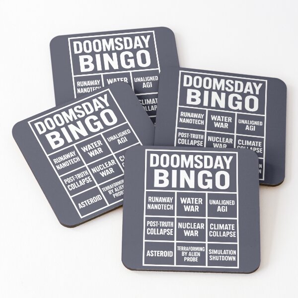 Item preview, Doomsday Bingo – Dystopian Apocalypse Humor T-Shirt designed and sold by Single Use Persona.