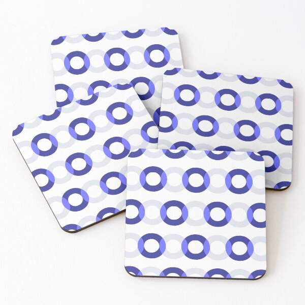 Item preview, FD 0002 C - Linked Loops - Bold Geometric Pattern designed and sold by o finding Studio.