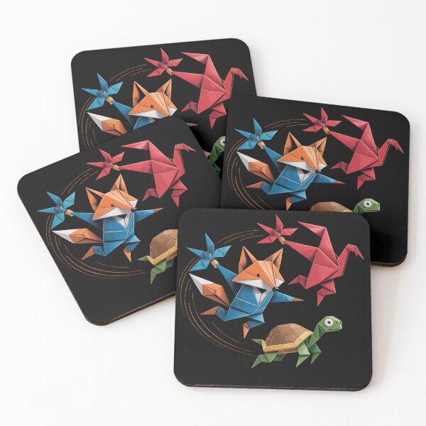 Item preview, Origami Animal Friends in Action designed and sold by DreamVibeShirt.