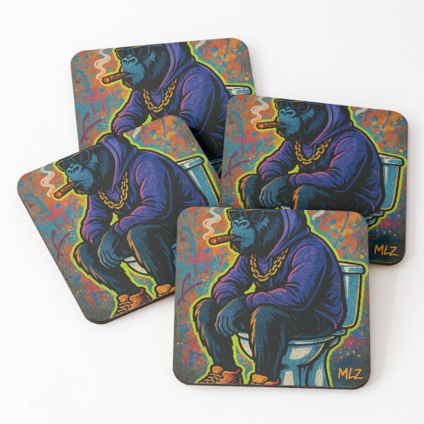 Item preview, Gorilla Boss – Colorful Pop Street Art designed and sold by Marie2121.