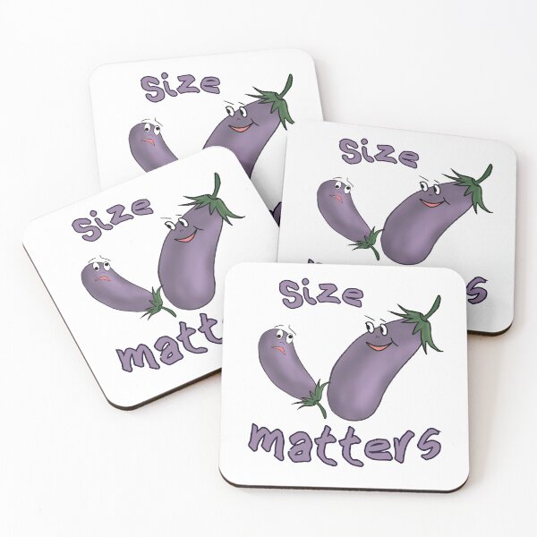 Item preview, size matters.two purple eggplants. funny. designed and sold by illeN-Art-World.